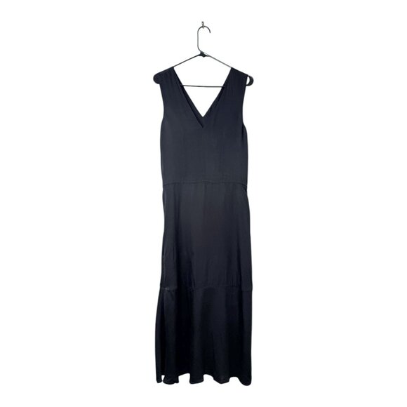 Everlane Black Deep V-neck Maxi Dress - Picture 2 of 7